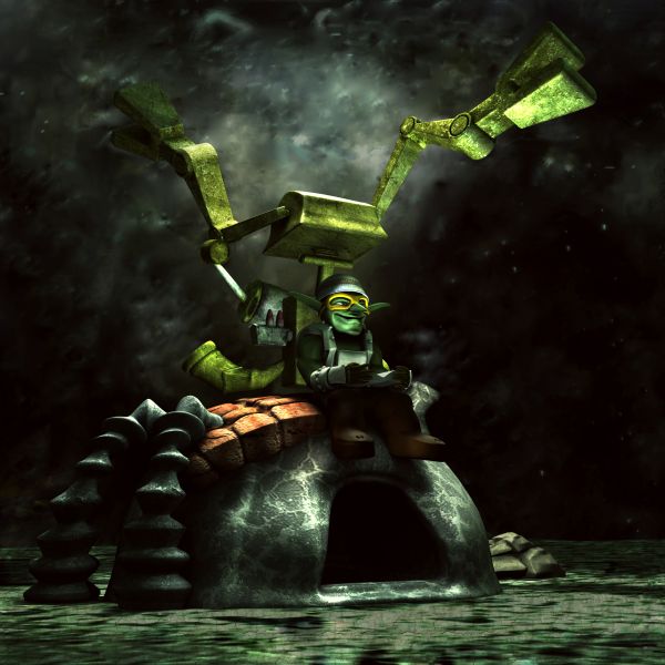 卡通地精场景机械