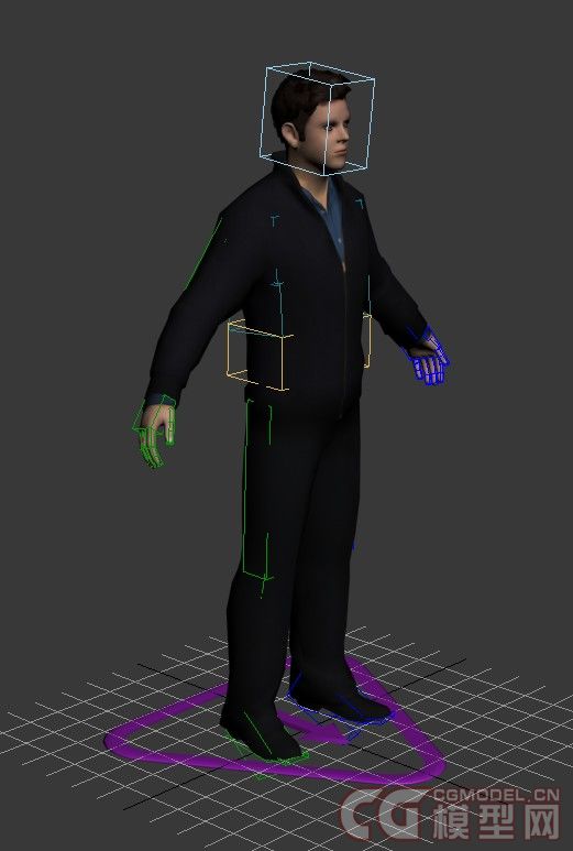 大男孩 年轻人 3d模型 带材质绑定_ensoul作品_人物孩子-女_cg模型网