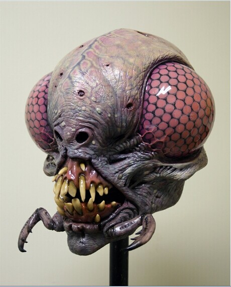 苍蝇怪物头 高模细致雕刻,非常棒的雕刻模型