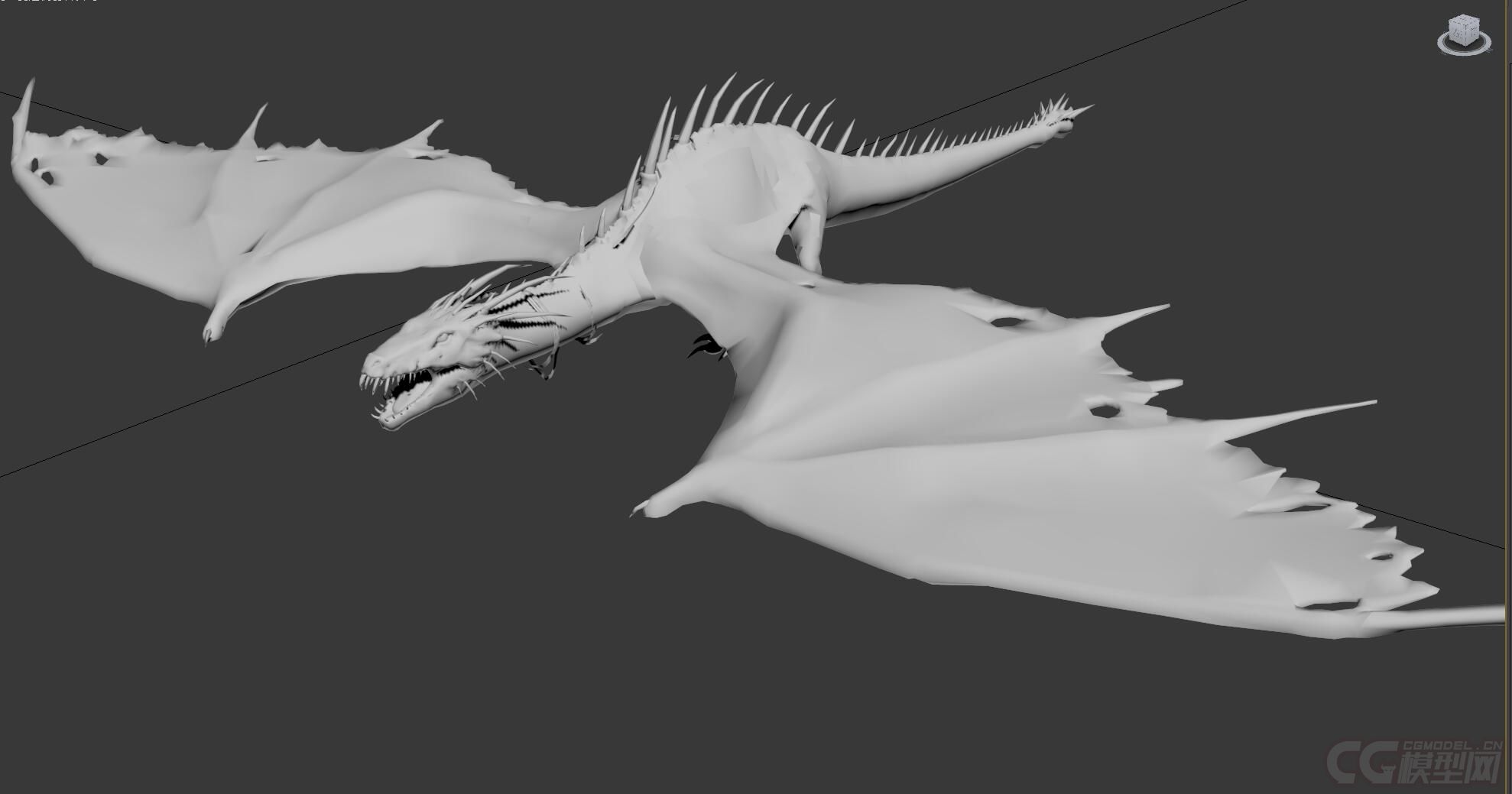 西方龙 精模_qq516702870作品_动物哺乳_cg模型网
