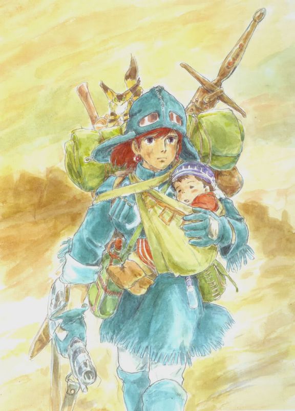 宫崎骏风之谷原稿