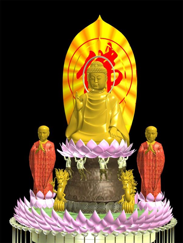 max面数类型:页游模型模型风格:写实雕塑分类:东方佛像人物佛祖3d模型