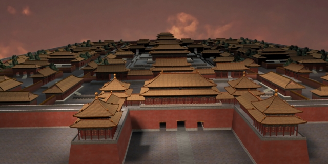 紫禁城午门场景模型