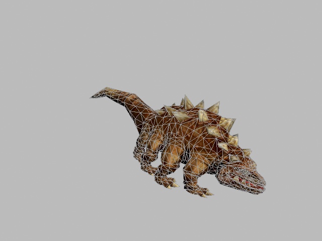 3d(爬行怪兽)模型带动作和预渲染图(max场景格式打开即用)