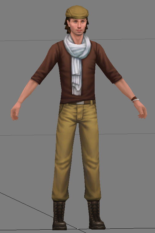 鸭舌帽男 3000面 512贴图_kurt晓魏作品_人物孩子-女_cg模型网