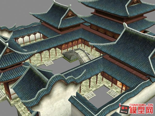 古代建筑模型模型-自然场景模型库-模型下载-cg模型网