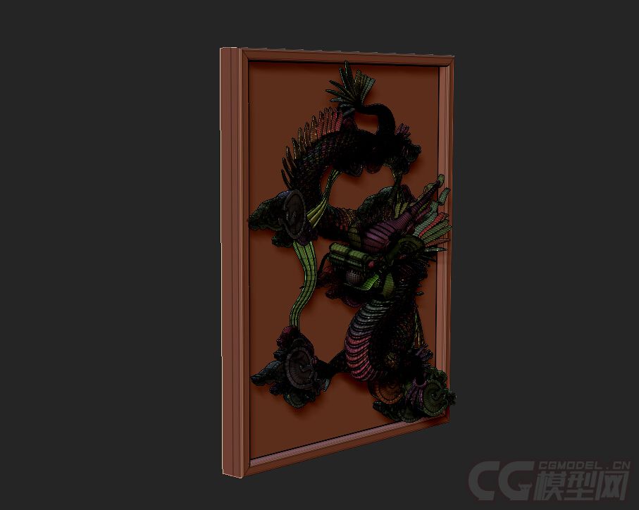 立体龙画像3d打印模型 Cg模型网 Cgmodel 三维设计师交流互动平台 专注多品类3d模型下载 原创作品分享 软件学习