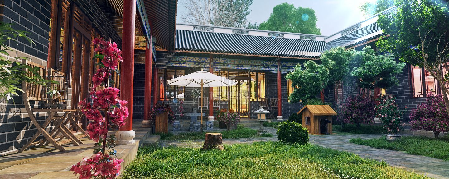 四合院 中式庭院
