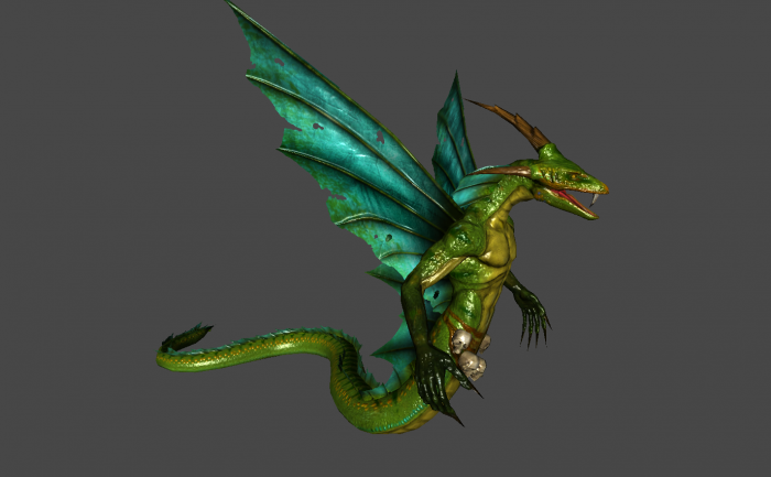 魔幻怪物合集系列 精灵人蛇怪物 带动作 高分辨率贴图 带法线 fbx格式
