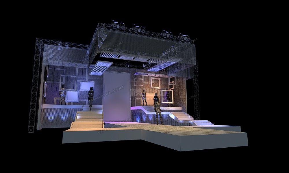 舞台 fashion模型-现代场景模型库-模型下载-cg模型网