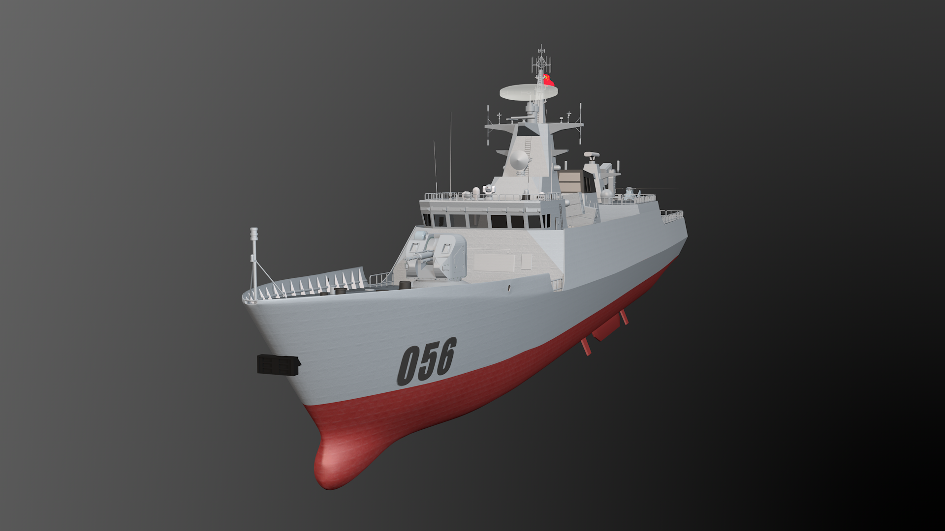 056型护卫舰 056轻_cgb082作品_角色/人物/生物_cg模型网