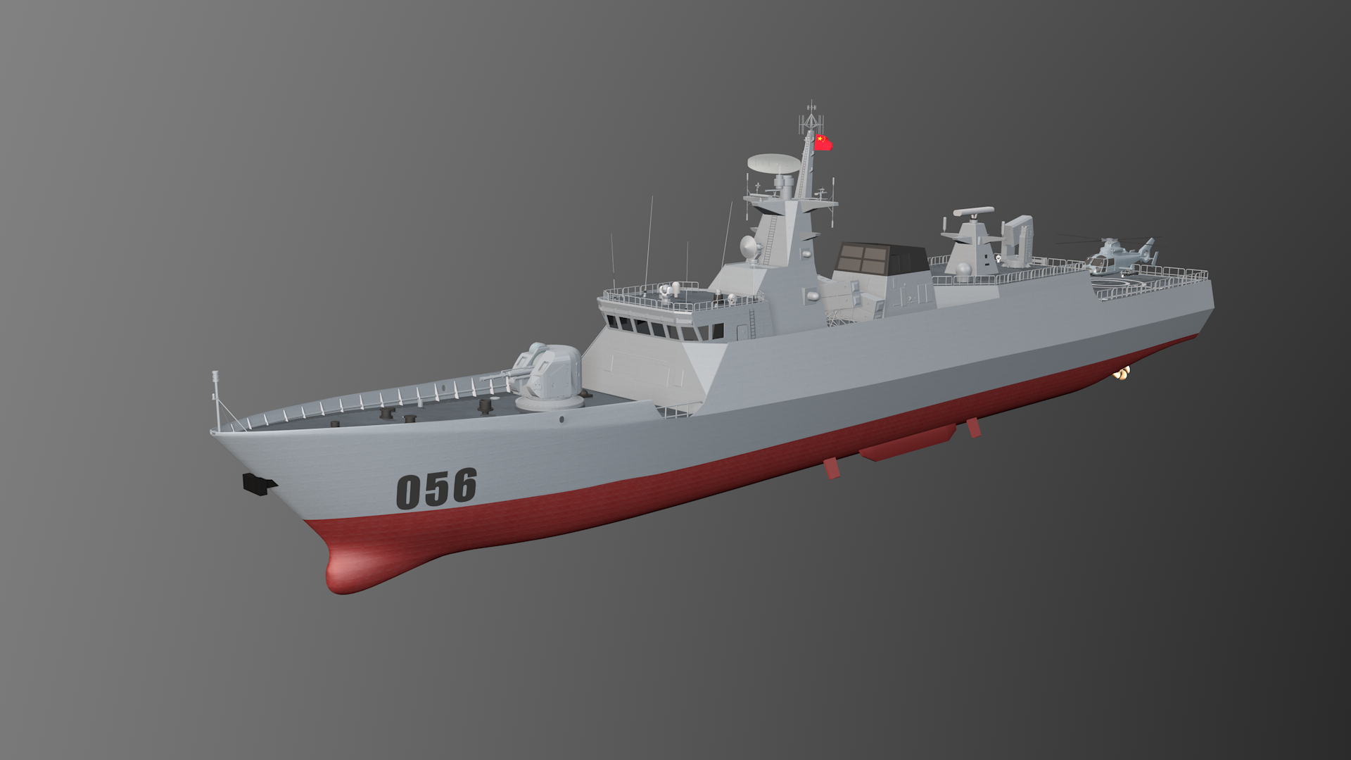 056型护卫舰 056轻_cgb082作品_角色/人物/生物_cg模型网