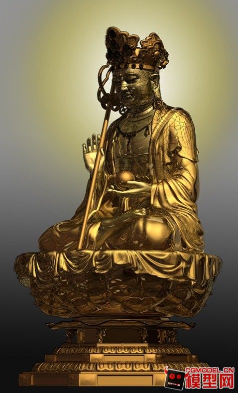 达摩祖师地藏王maya模型