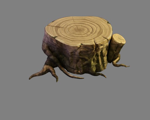 树桩3d模型高模