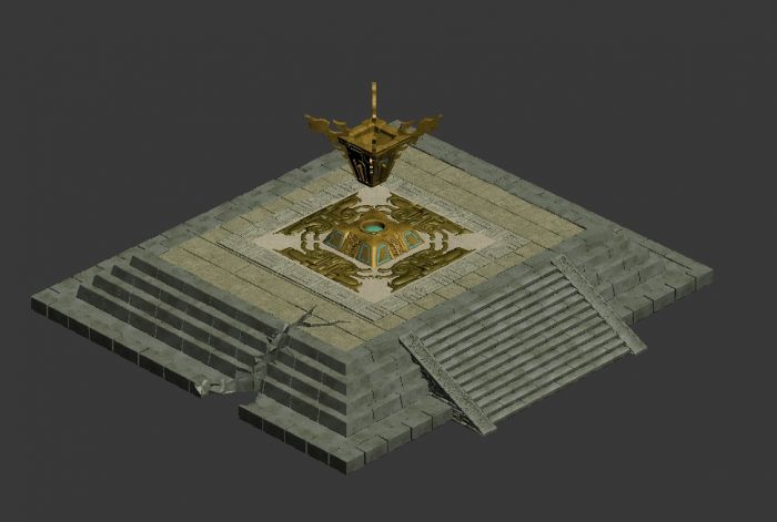 场景祭坛带材质贴图