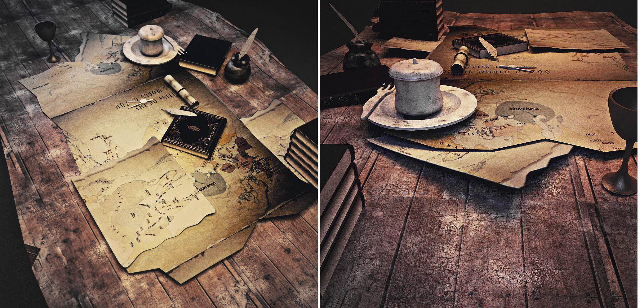 Table Captain Visual 《Captain's table》好久没来了模型 - 角色/人物/生物 - 作品模型 - CG模型网