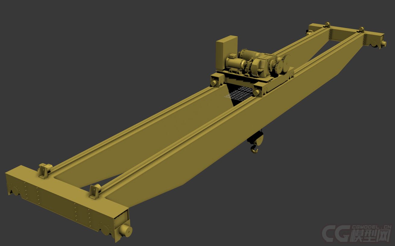 桥式起重机3d模型,吊机,机械模型,港口模型,超精细,提供多少三维格式