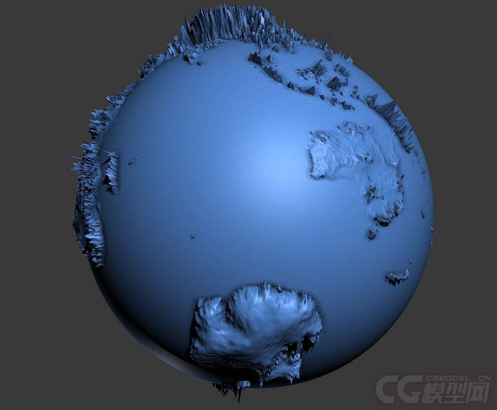 3d打印模型,精细地球立体构造,地球仪,含stl格式,可用于3d打印.