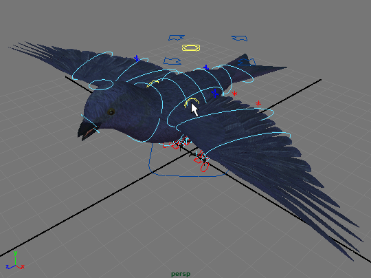 带控制器绑定及贴图的燕子,影视级燕子,小鸟,紫崖燕martin,春燕