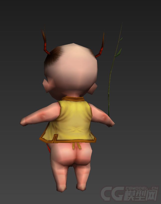 古代人物可爱的福娃小孩穿着肚兜的娃娃(带绑定)