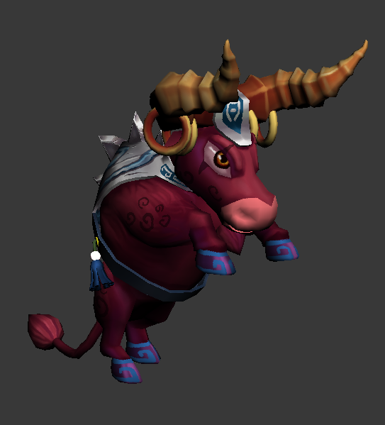 游戏怪物角色牛的原型