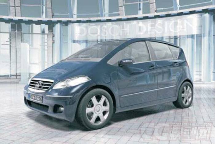 dosch 3d奔驰mercedes_a_哎嘿嘿嘿作品_车辆人力车_cg模型网