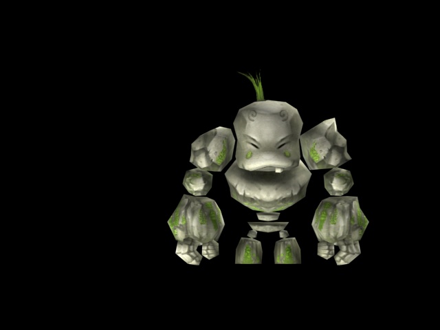 石头人初级_rrfghyh作品_国内游戏资源整理_cg模型网