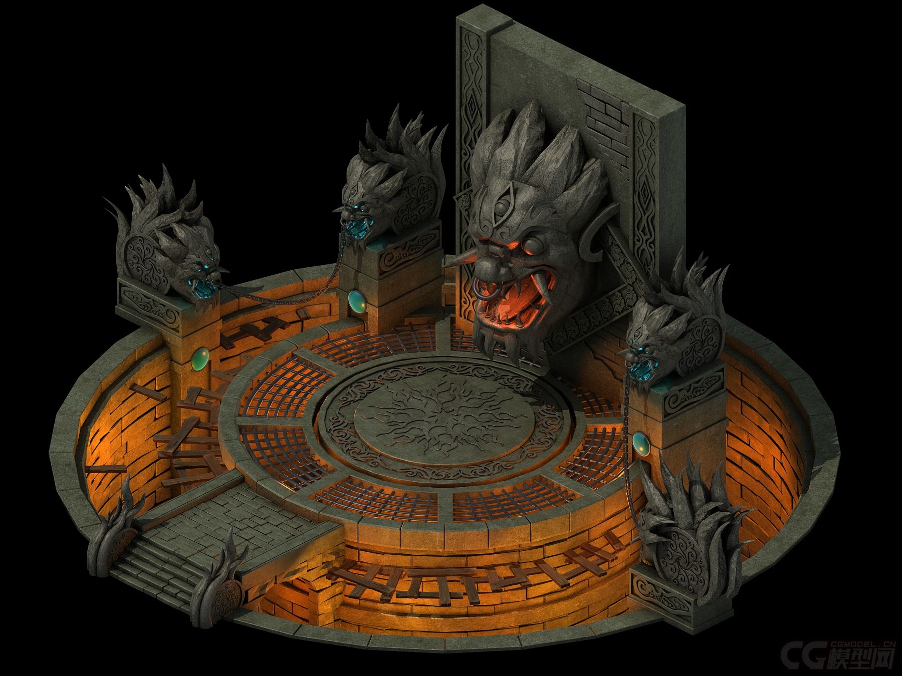 地狱祭台传送台练功台