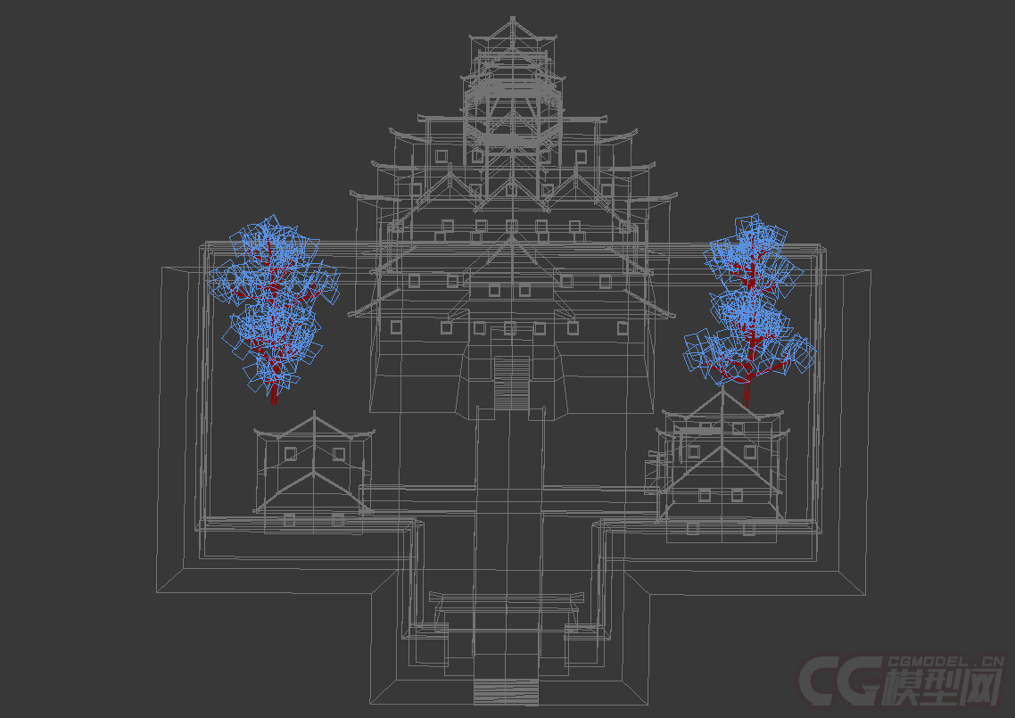 日本安土城一座 Cg模型网 Cgmodel 三维设计师交流互动平台 专注多品类3d模型下载 原创作品分享 软件学习