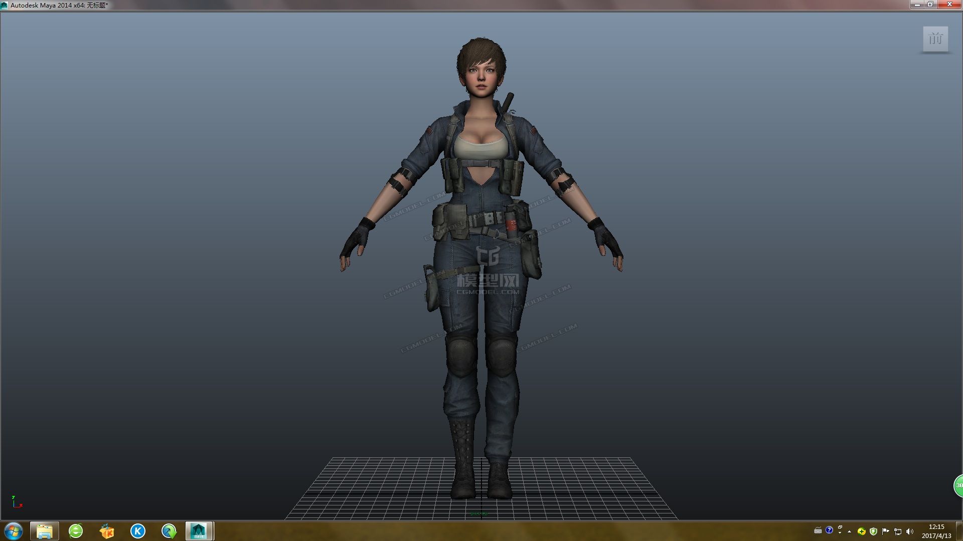 突击风暴2 sudden attack 2模型-孩子-女模型库-3ds max(.