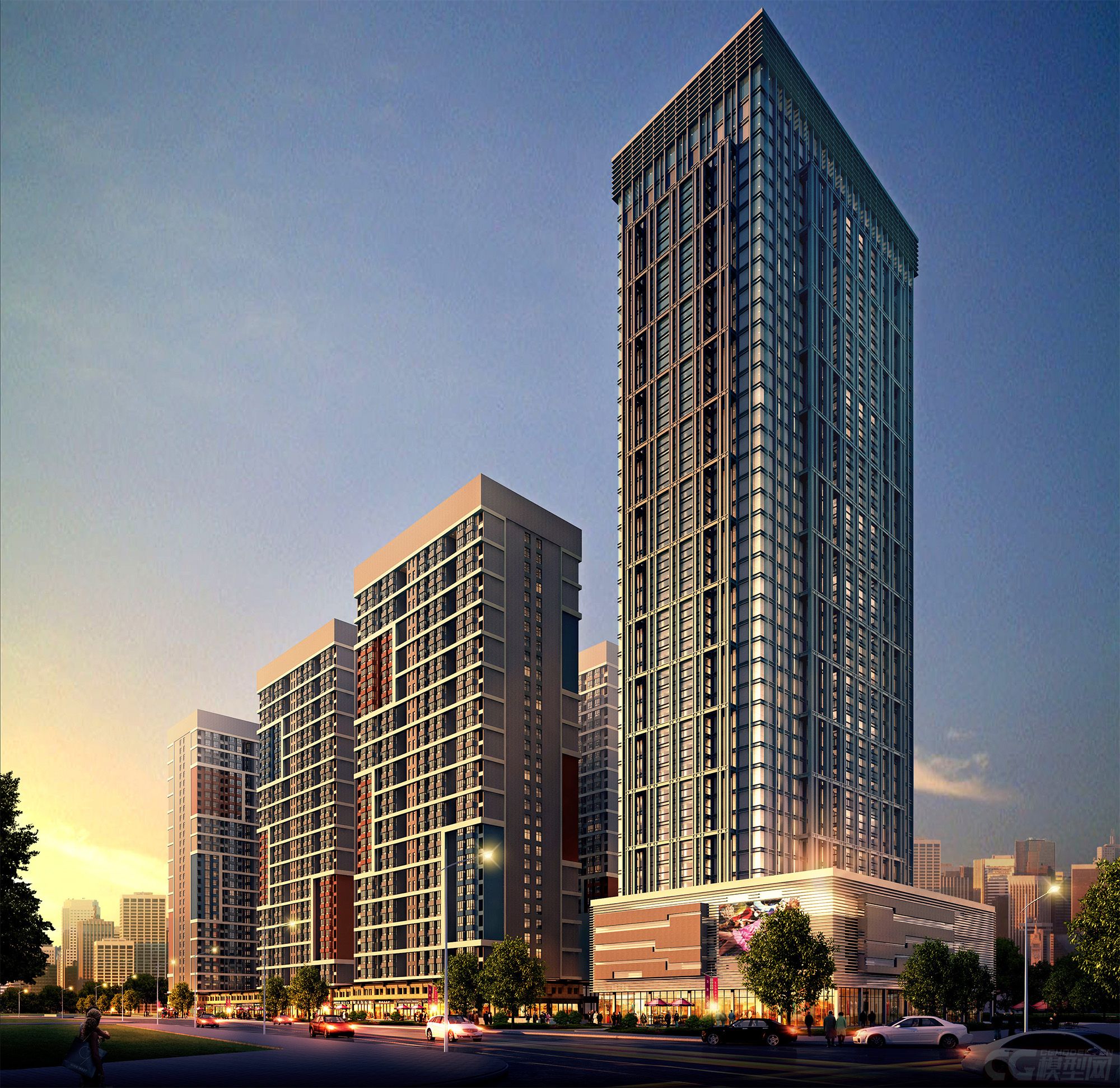 福州红星美凯龙高档写字楼购物中心住宅综合建筑群