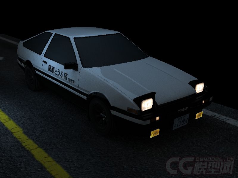 头文字d Ae86 模型 Cg模型网 Cgmodel 三维设计师交流互动平台 专注多品类3d模型下载 原创作品分享 软件学习