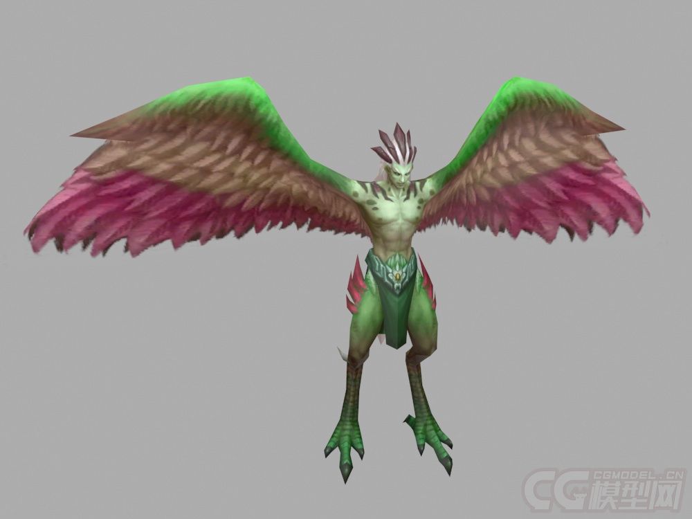 鹰身人怪物鸟人鹰人半身人