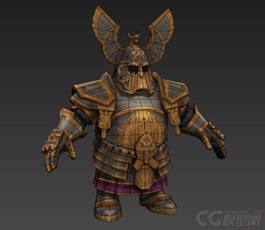 人物钢铁矮人矮人国王王国矮人王钢_猴年大吉作品_人物男人_cg模型网