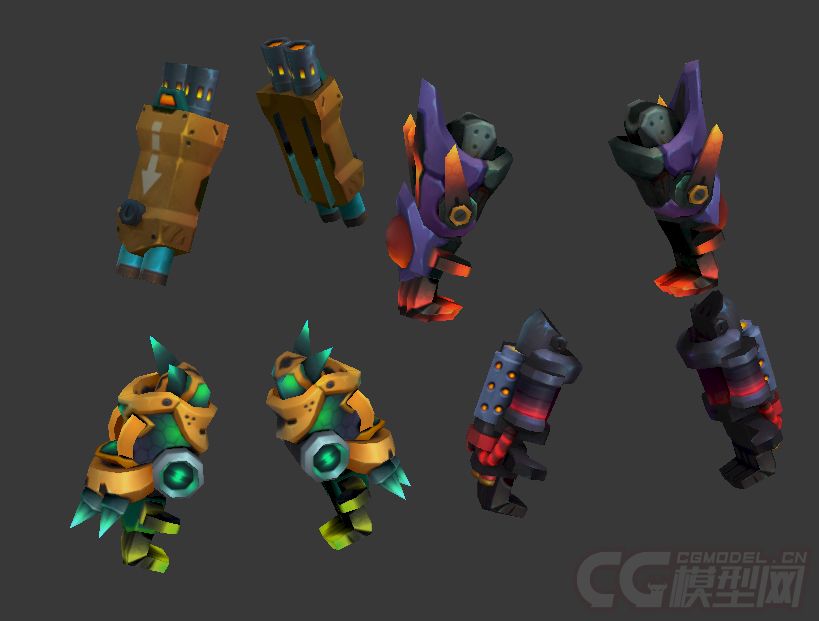 未来科幻战士拳套 狂暴拳套 狂暴手套  机械臂