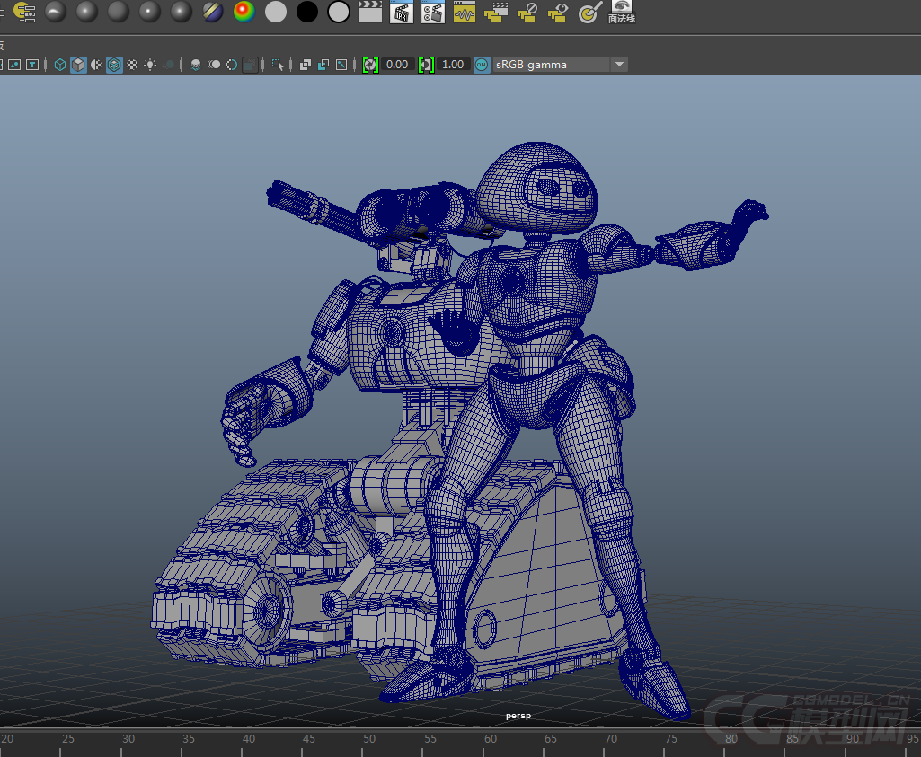 瓦力伊芙(暴走状态)_萧-寅作品_人物机器人/机甲_cg模型网