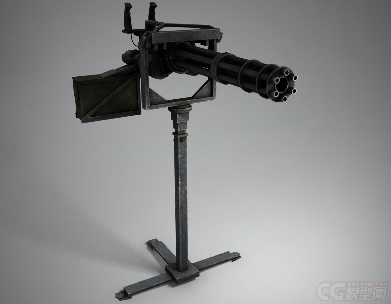 加特林机关枪-枪械模型-武器-大魔王999-cg模型网