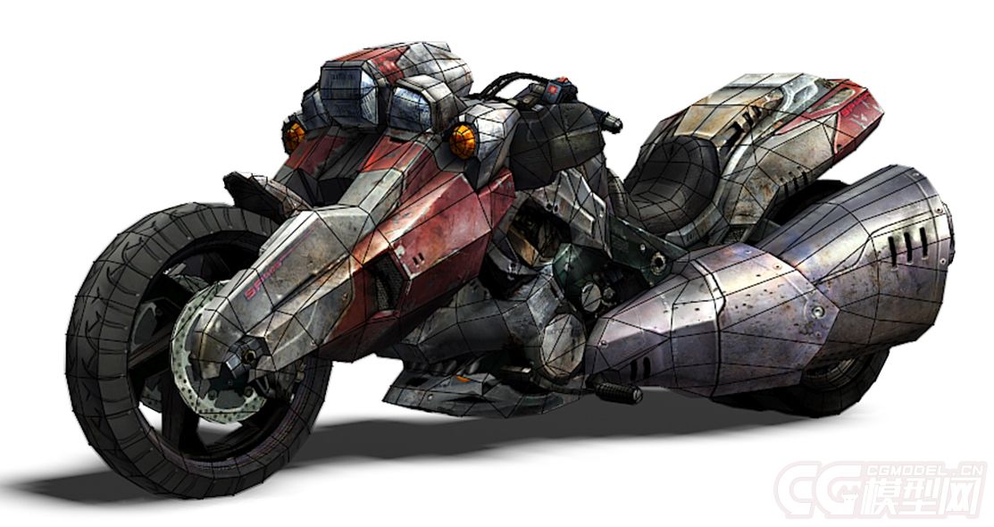 摩托车变成装甲的动画图片