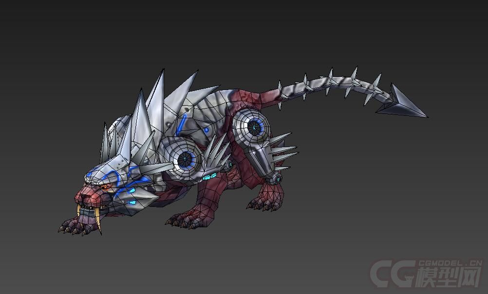 机械豹 机械动物 坐骑豹 带动作_huasha作品_人物机器人/机甲_cg模型