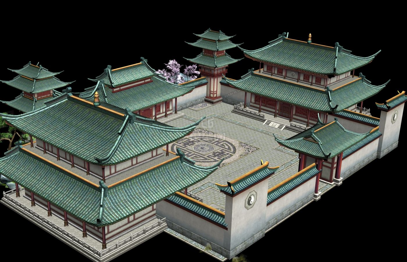 一座小院子-古代场景-场景-haofang147-cg模型网