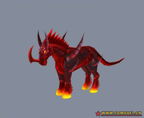 一个梦魇兽的模型_woaisbmm作品_动物其他_cg模型网