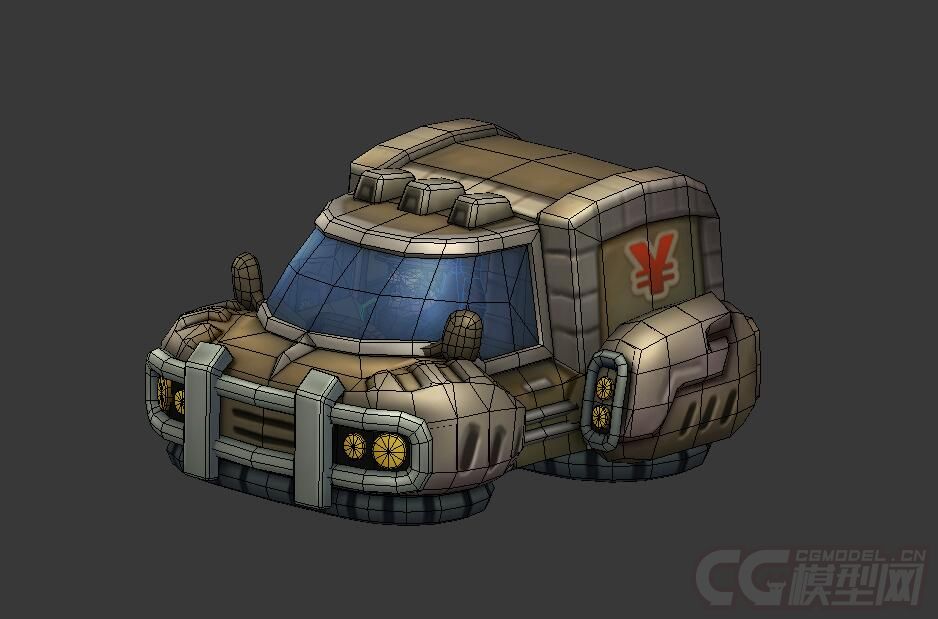 卡通q版押运车运钞车