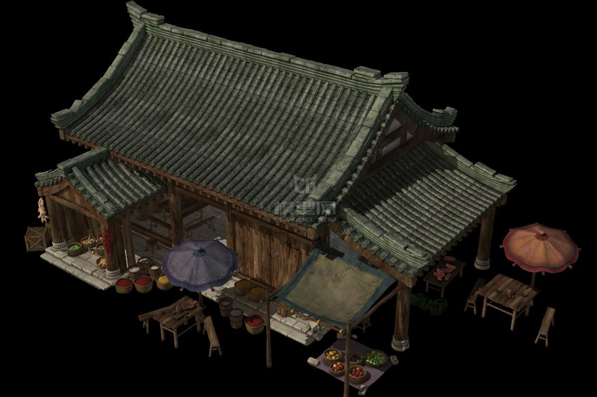 古建模型场景高模模型-自然场景模型库-模型下载-cg模型网