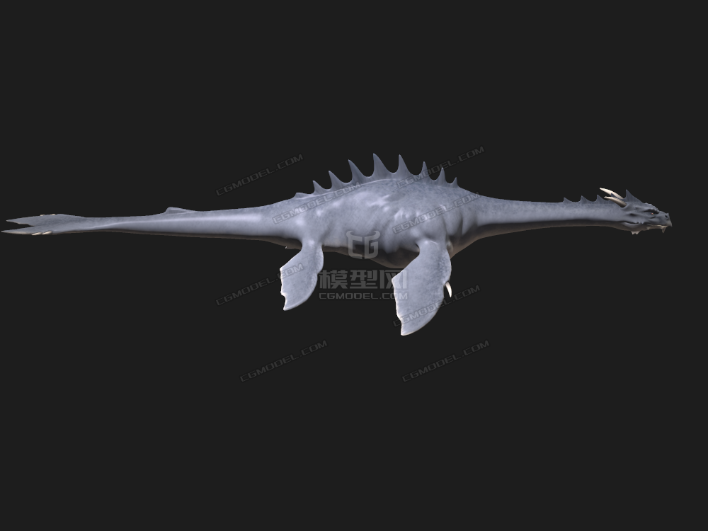 精细的海龙 海龙王 水怪湖怪 海怪 水底大湖怪