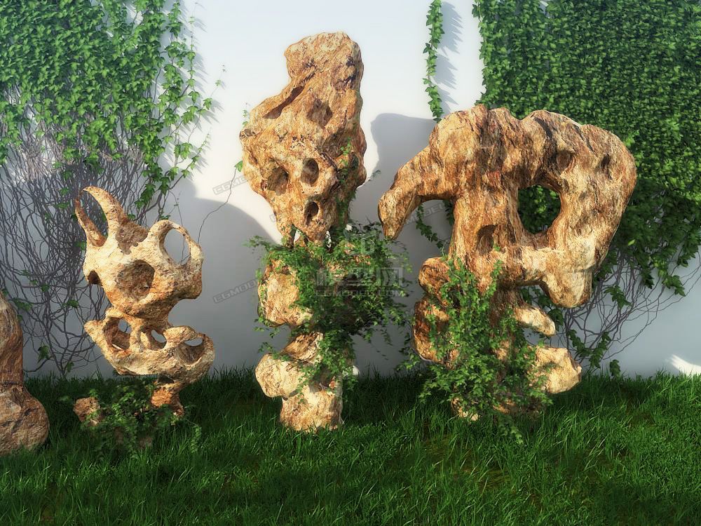 景观石头组合