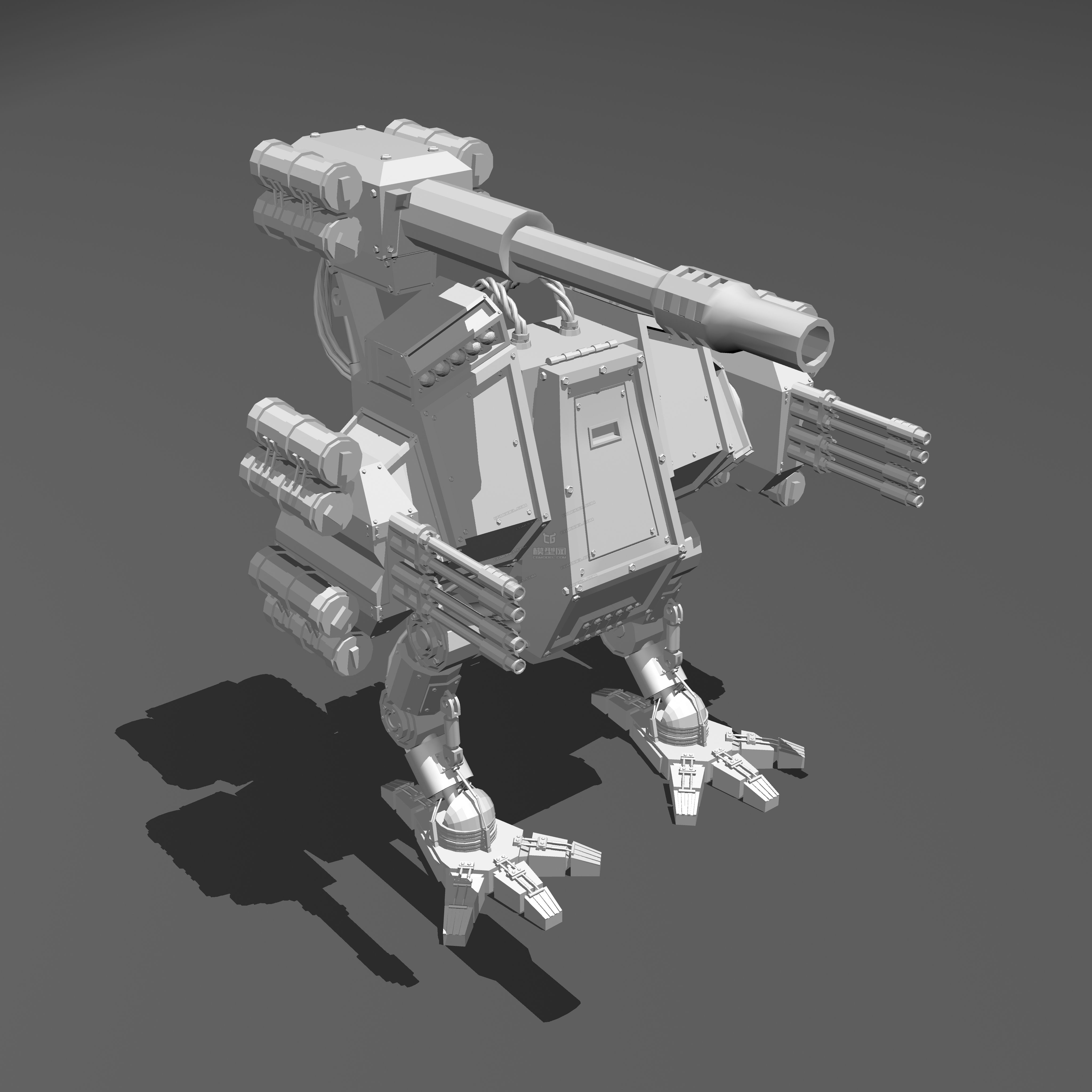 战斗机甲_moshouhuiyi作品_人物机器人/机甲_cg模型网