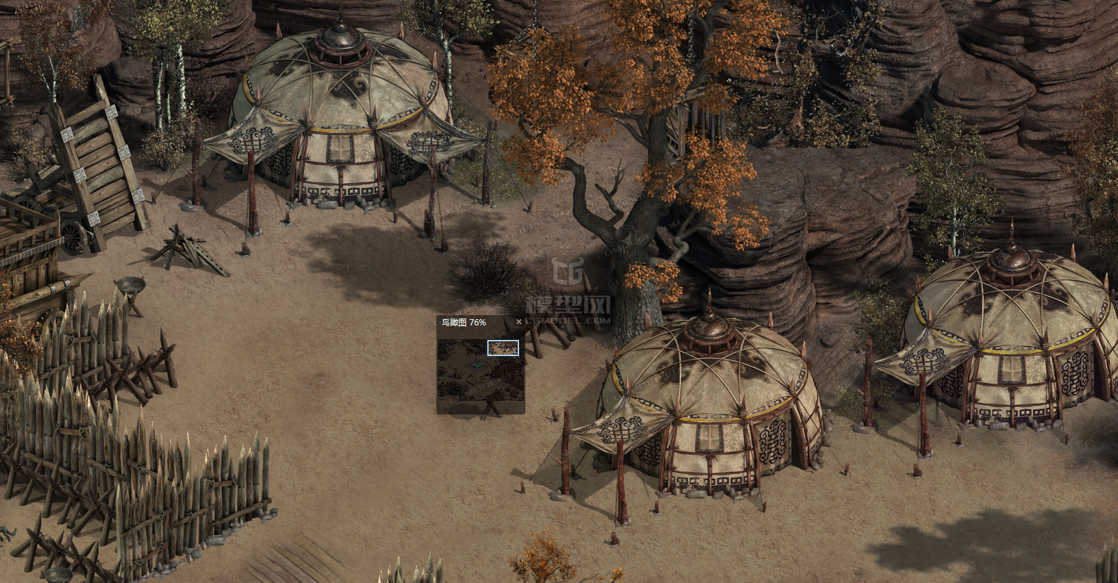 21g(沙漠荒野,营地帐篷,栅栏攻城利器)-角色-游戏二维资源-cg盐巴-cg