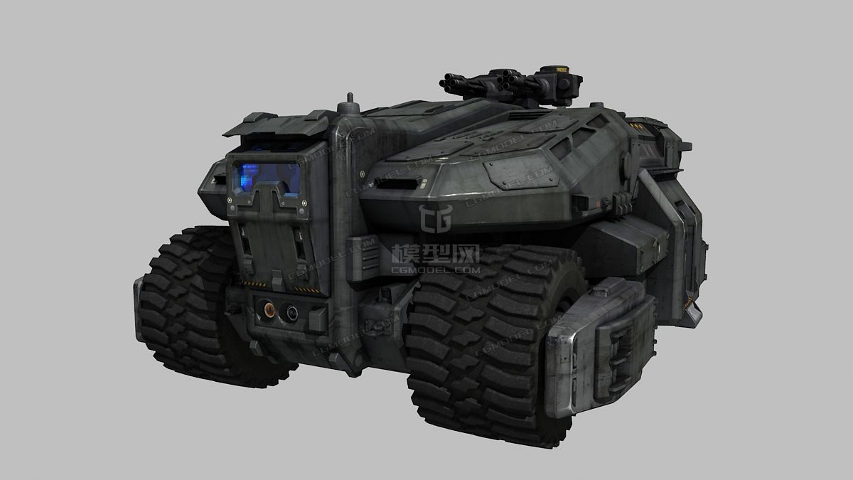 科幻坦克 重型坦克 巨型坦克_索马里海贼作品_武器冷兵器_cg模型网