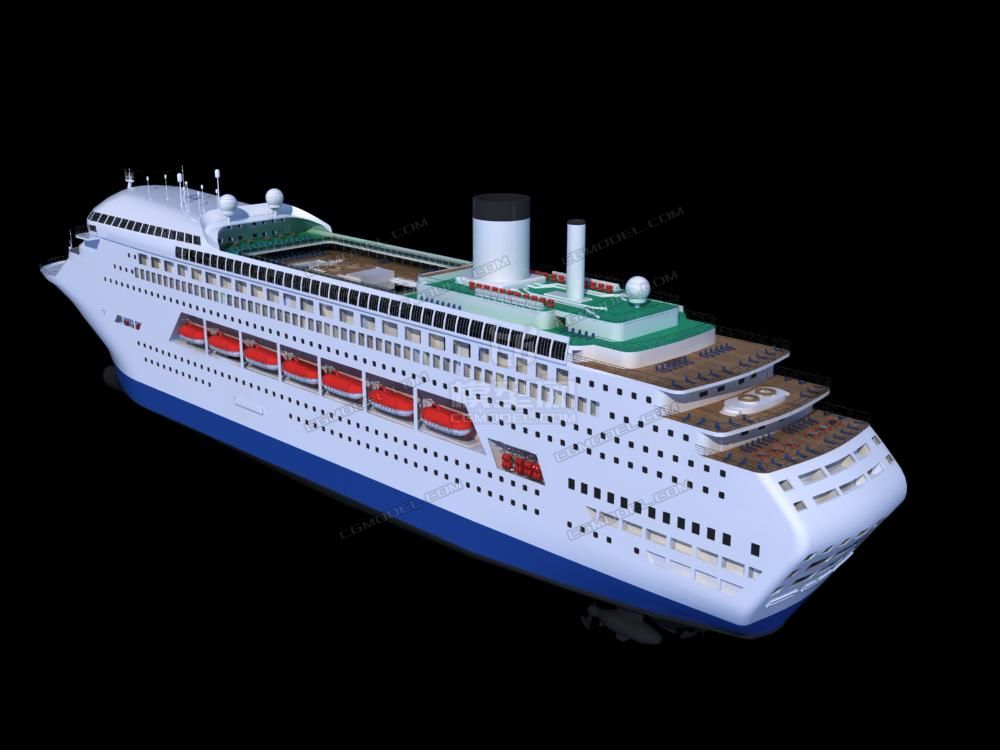 影视级豪华邮轮 高模_排号猫作品_车辆人力车_cg模型网