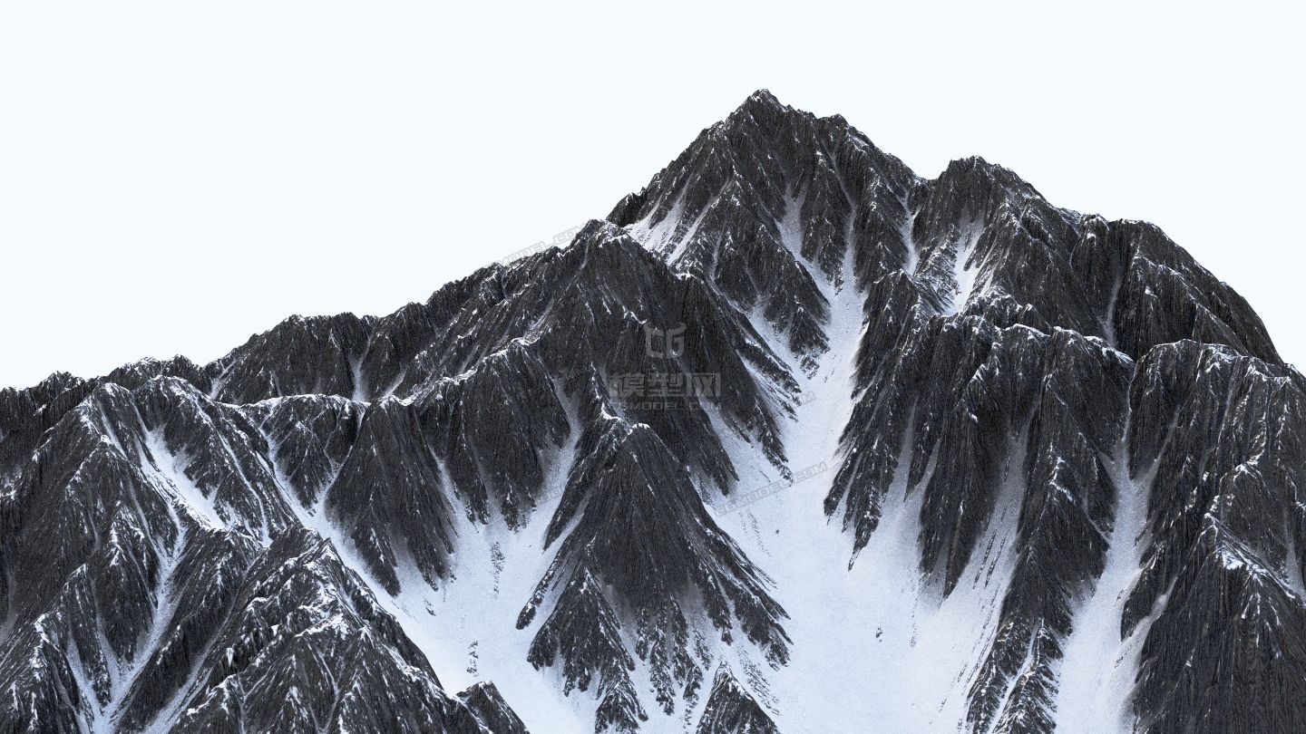 影视级雪山,山脉,精细8k贴图,自然景观